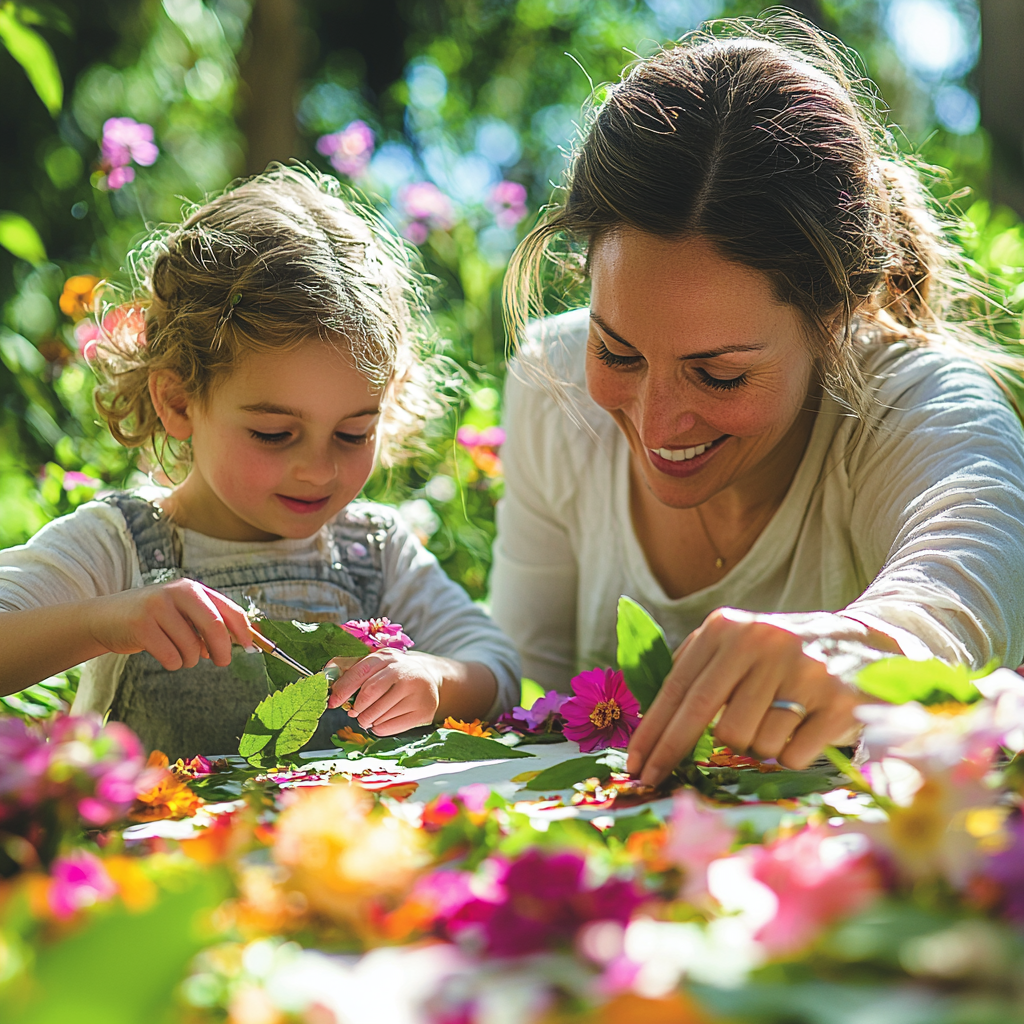 Artistic Adventures: Making Nature Art Together Paint By Color