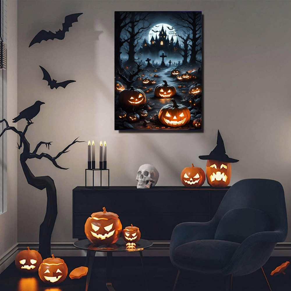 Halloween Paint By Diamond Kits For Adults