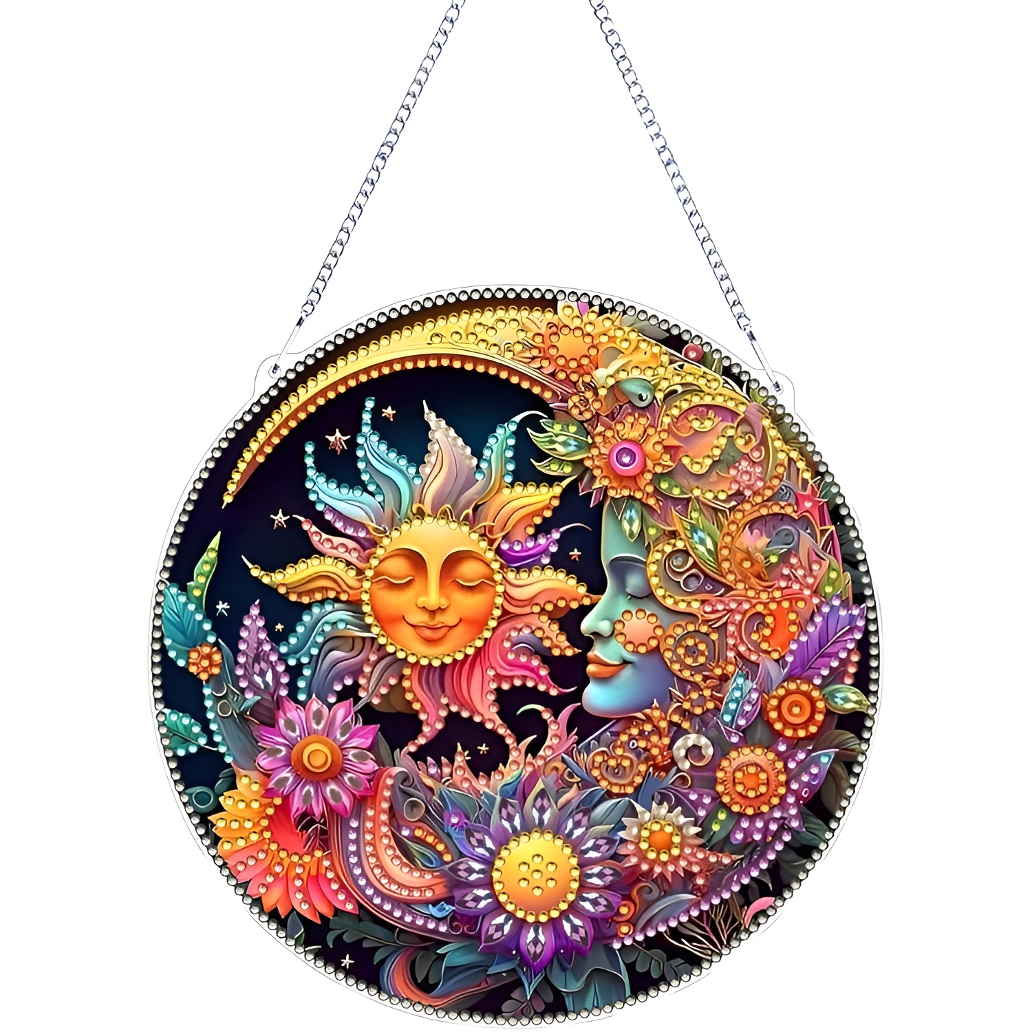 5D Crystal Diamond Painting Kit for Christmas Wall and Window Display