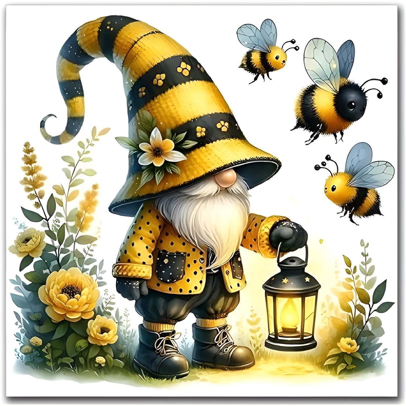 DIY 5D Christmas Diamond Art Kit with Round Drill for Holiday Decor