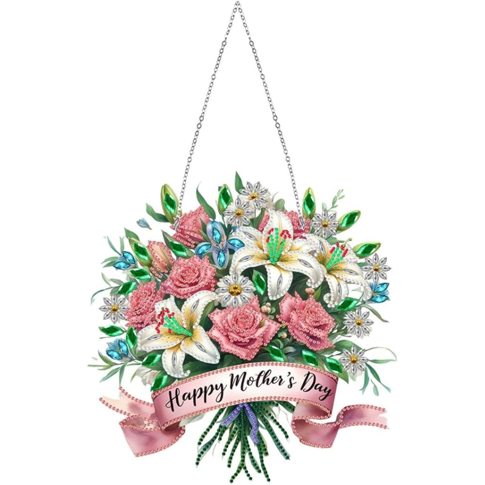 Round Hanging Diamond Art Painting Design