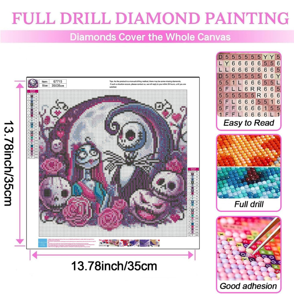 Halloween Paint by Diamonds Dots Gem Painting Kit