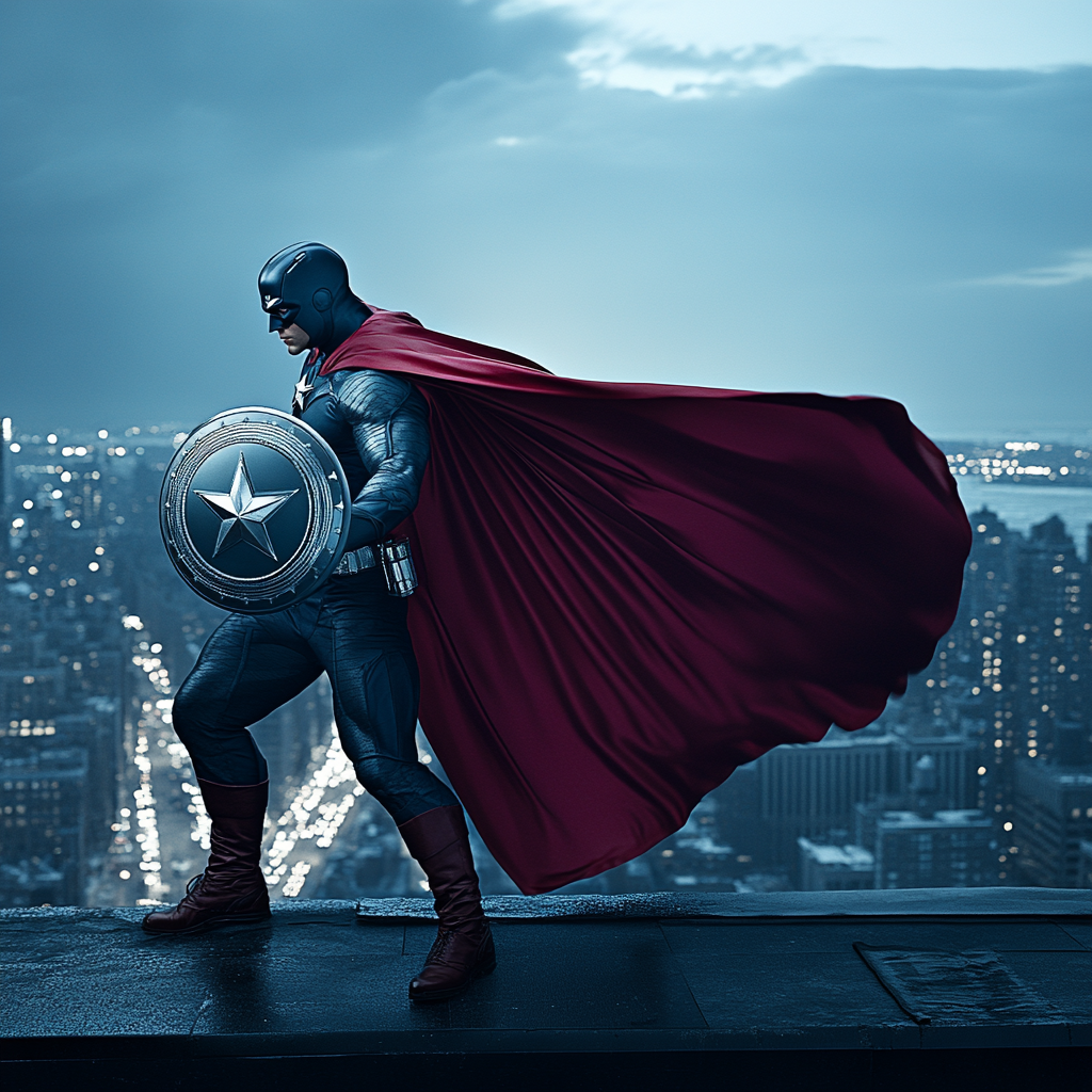 Chris Evans: Shielding The Ideal Of Honor And Home paint by diamond