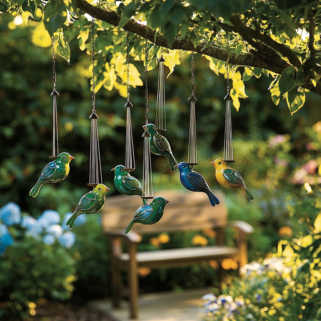 Harmonies Of Nature: Mother-Child Birdsong Chimes Painting Diamond Kit