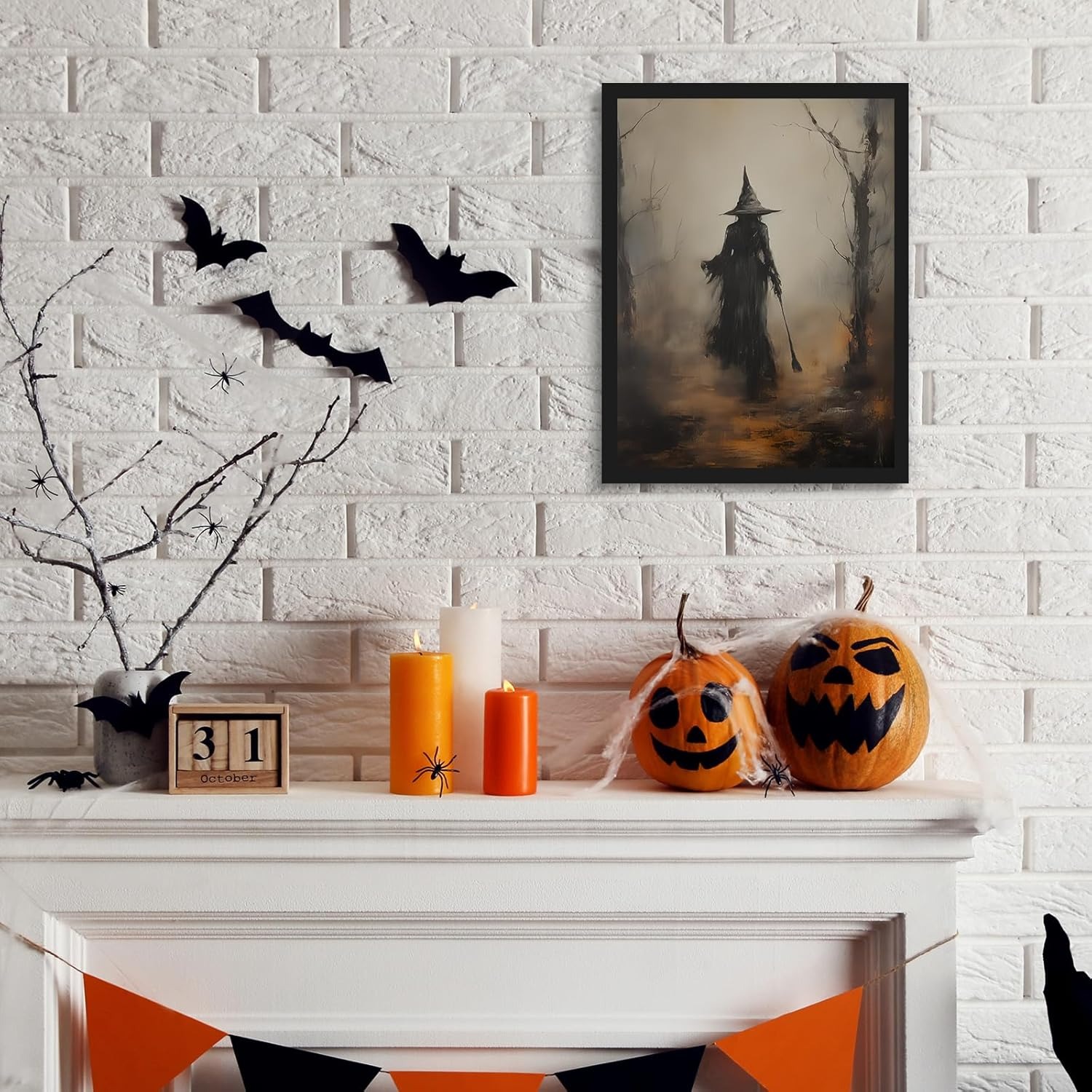 Halloween Flower Paint By Diamond Kit