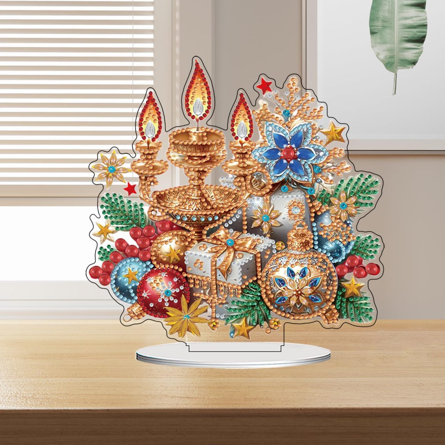 Christmas Snowman Tabletop Diamond Art Kit for Adults