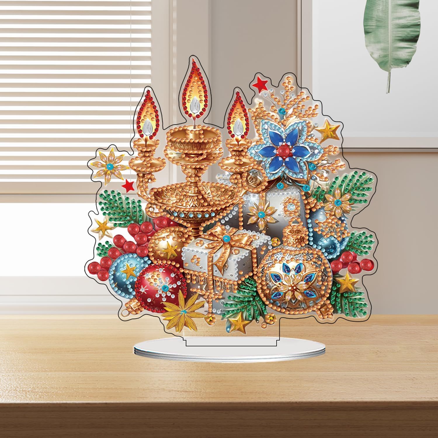 Christmas Snowman Tabletop Diamond Art Kit for Adults