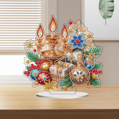 Christmas Snowman Tabletop Diamond Art Kit for Adults