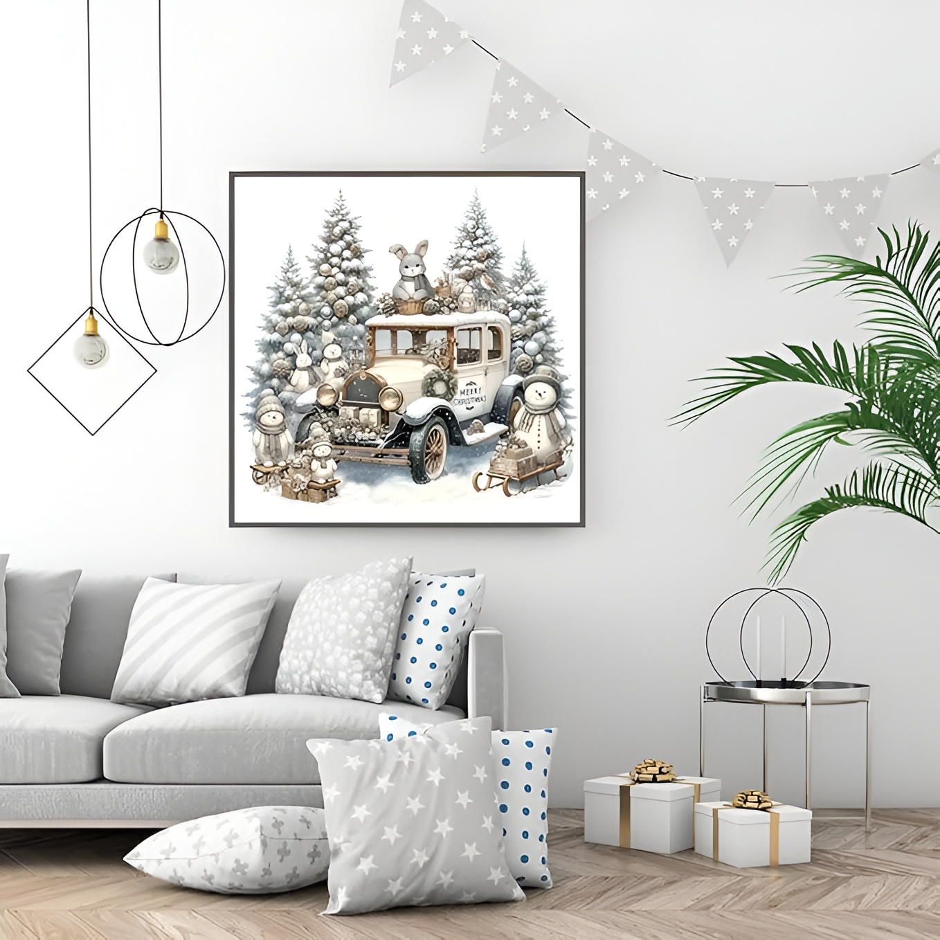 5D Christmas Deer Diamond Painting Art Kit