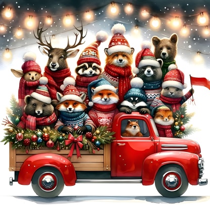 Christmas Winter House Themed Diamond Painting Art Kit