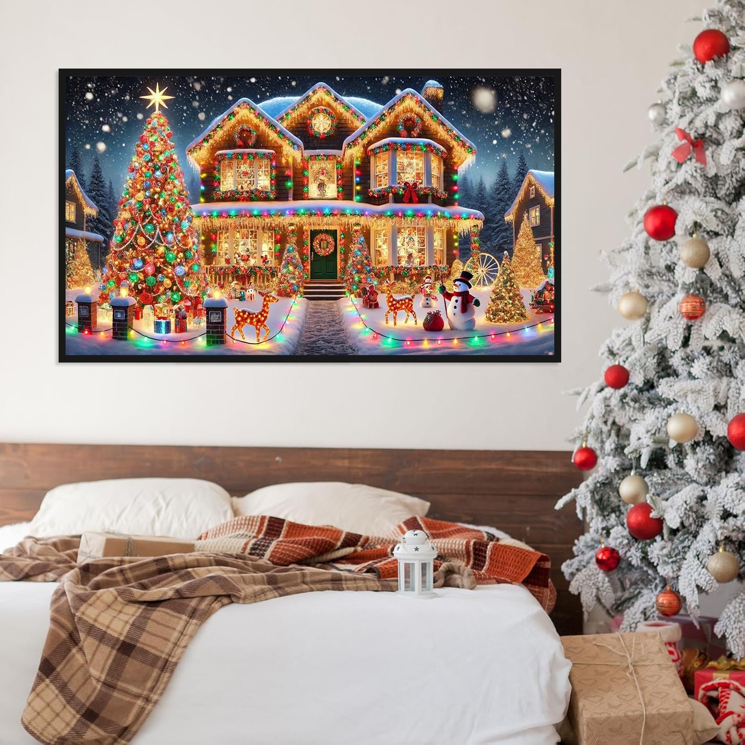 Christmas Tree And House Diamond Painting Kits for Adults