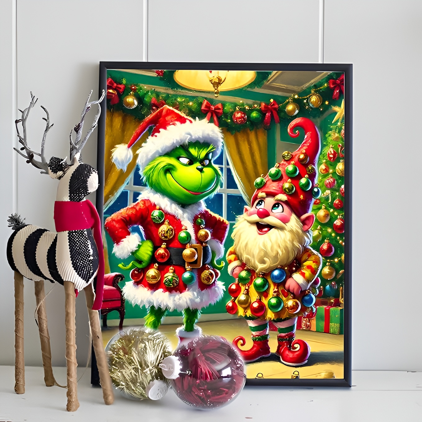 5D Christmas Decorations Gnome Diamond Painting Kits