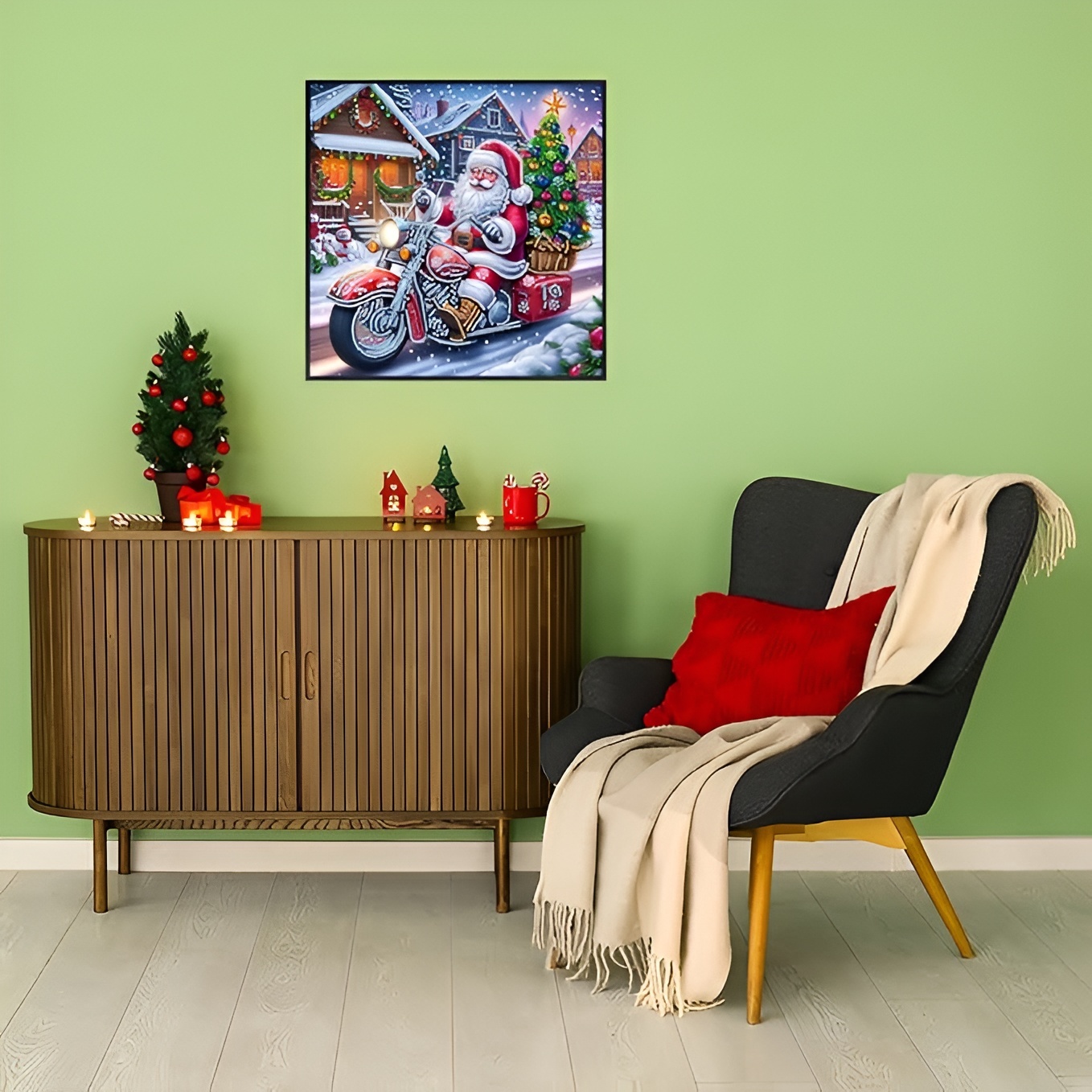5D Christmas Deer Diamond Painting Art Kit