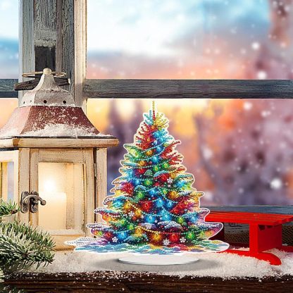 Christmas Snowman Tabletop Diamond Art Kit for Adults