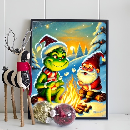 5D Christmas Decorations Gnome Diamond Painting Kits