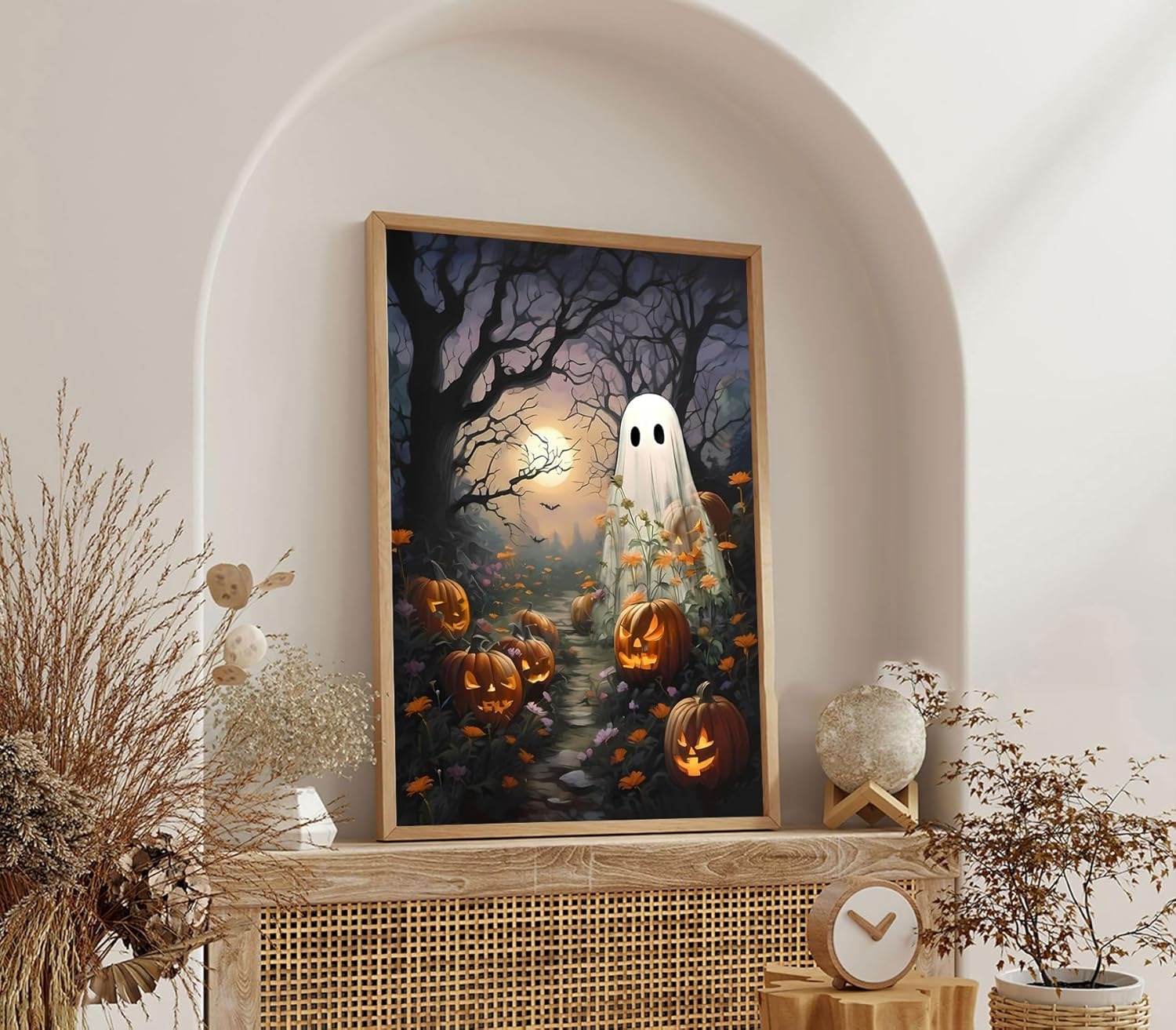 Halloween Forest Moonlight Scene Paint By Diamond Kit