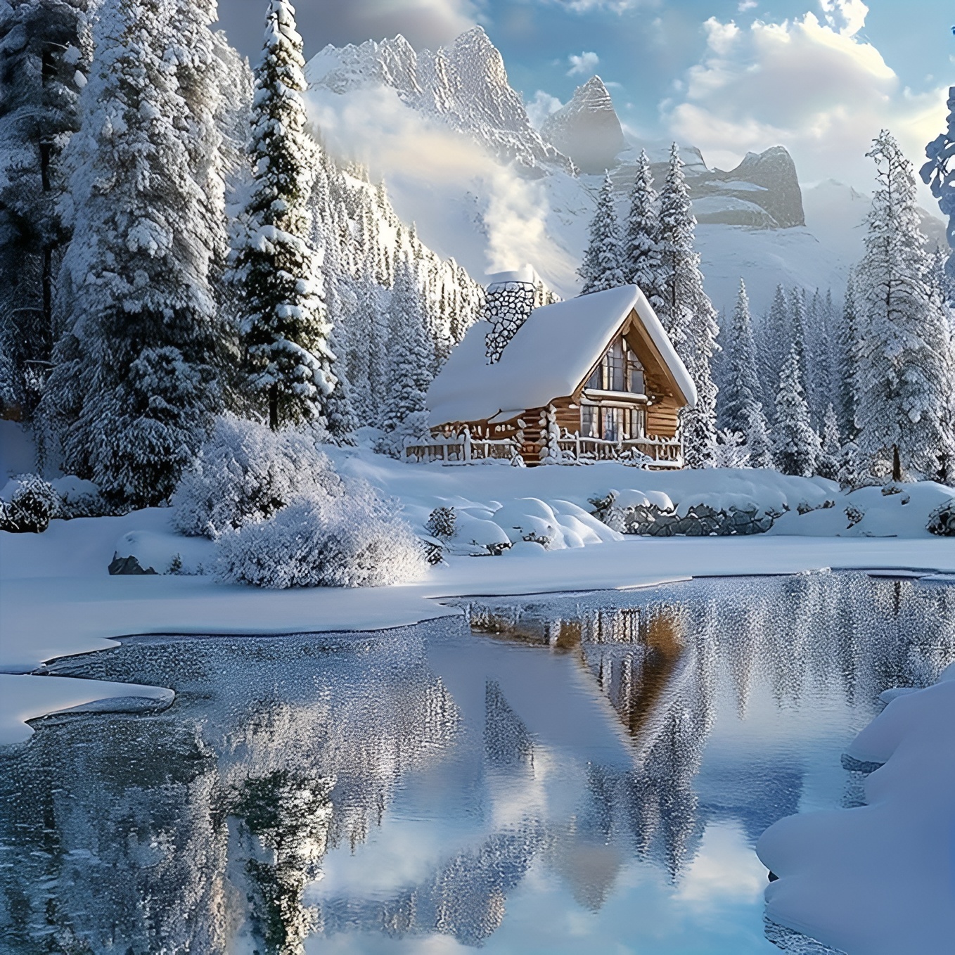 5D Christmas Deer Diamond Painting Art Kit