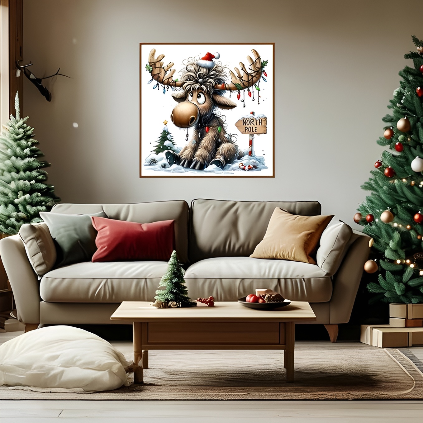 5D Christmas Deer Diamond Painting Art Kit