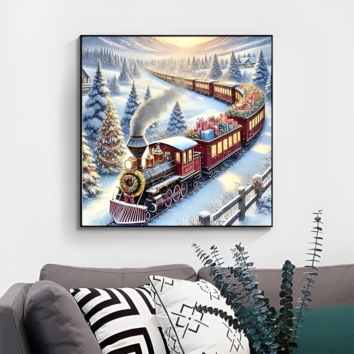 5D Christmas Deer Diamond Painting Art Kit