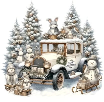 5D Christmas Deer Diamond Painting Art Kit