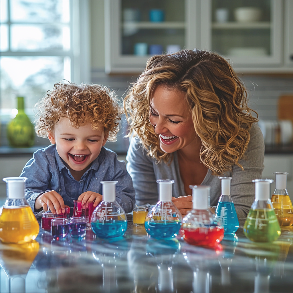 Wonders Of Science: A Family Experiment Day Paint By Color