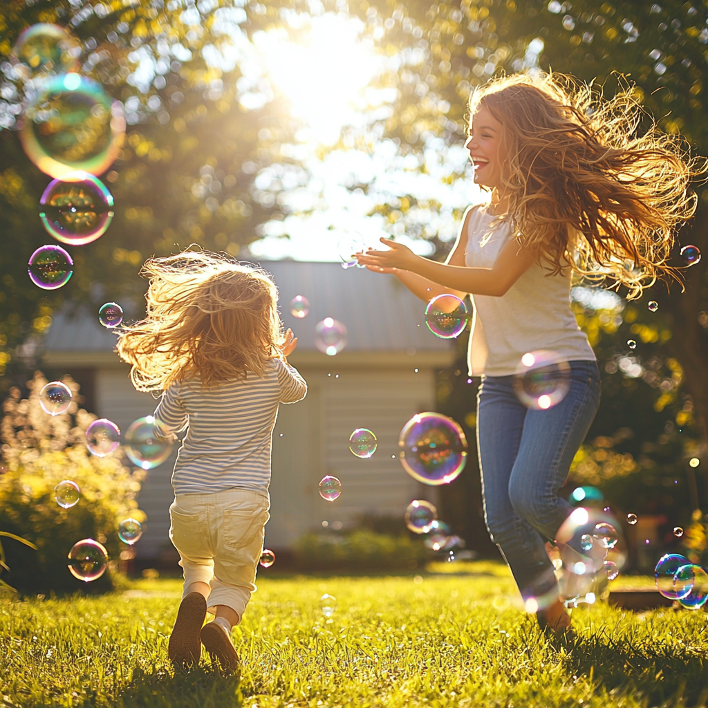 Bubbles Of Joy: A Day Of Fun In The Sun Paint By Color