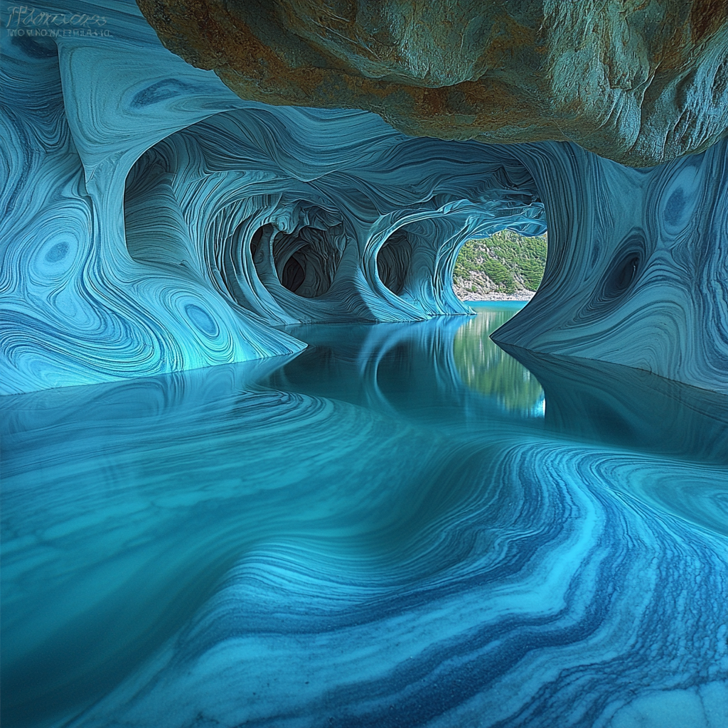 Marble Caves - General Carrera Lake DIY Paint By Diamonds