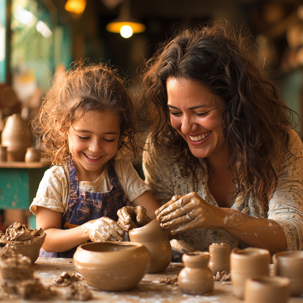 Charming Keepsakes: Handmade Pottery Together Paint By Color