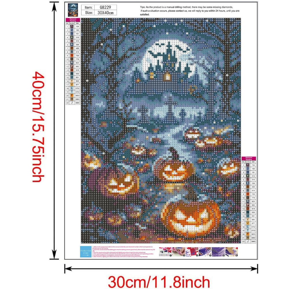 Halloween Paint By Diamond Kits For Adults
