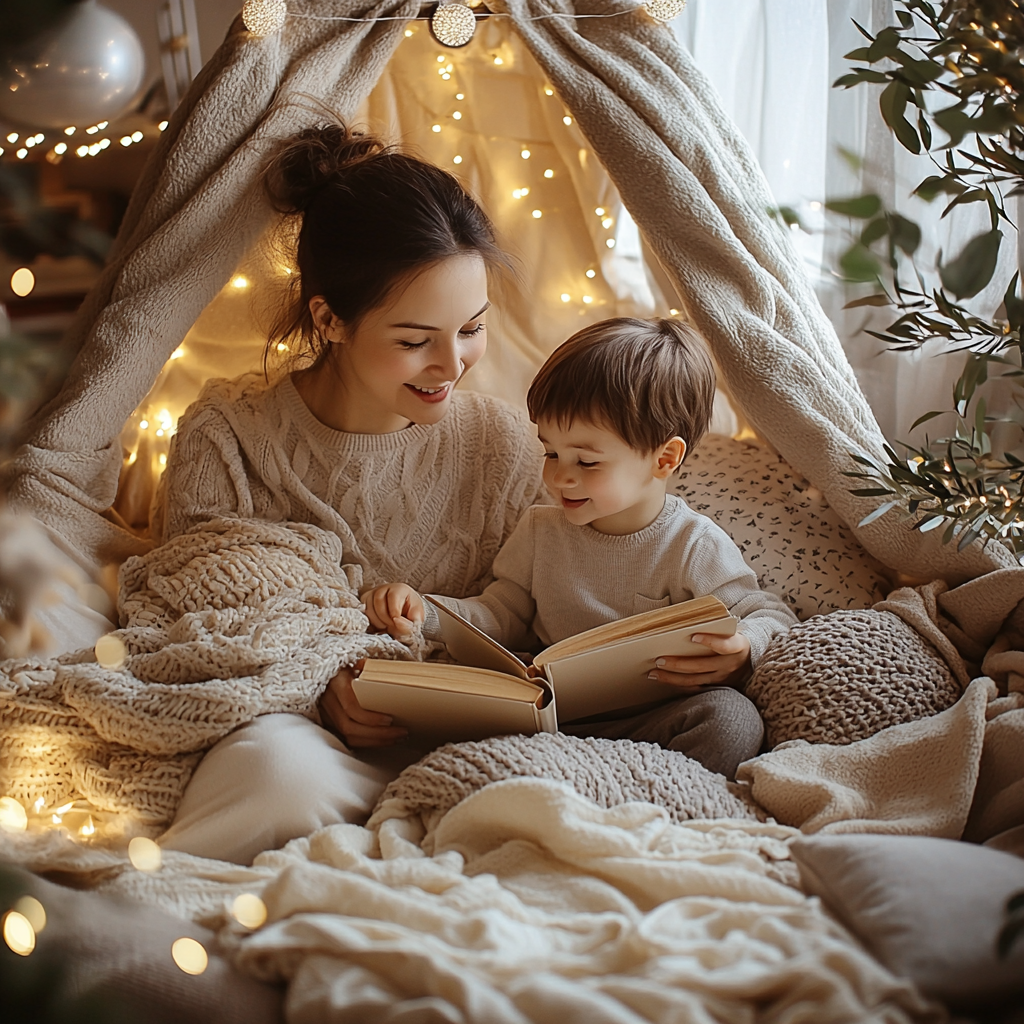 Cozy Moments: Building A Fort For Storytime Paint By Color