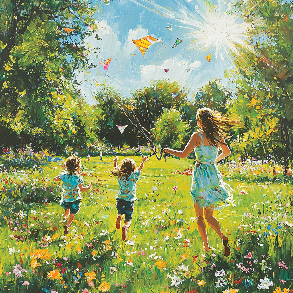 Playful Hearts: A Day Of Outdoor Fun Paint By Color