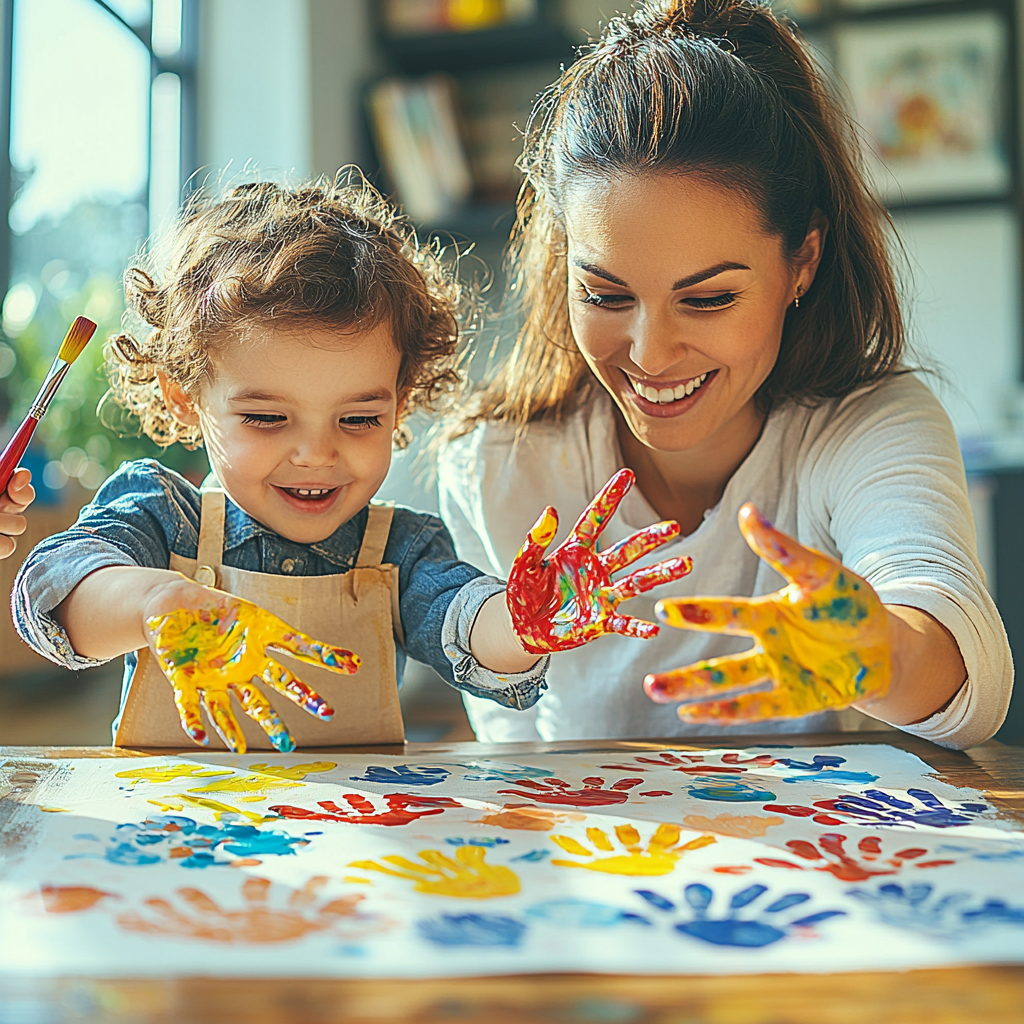 Handprints Of Love: Crafting A Family Art Piece Paint By Diamond