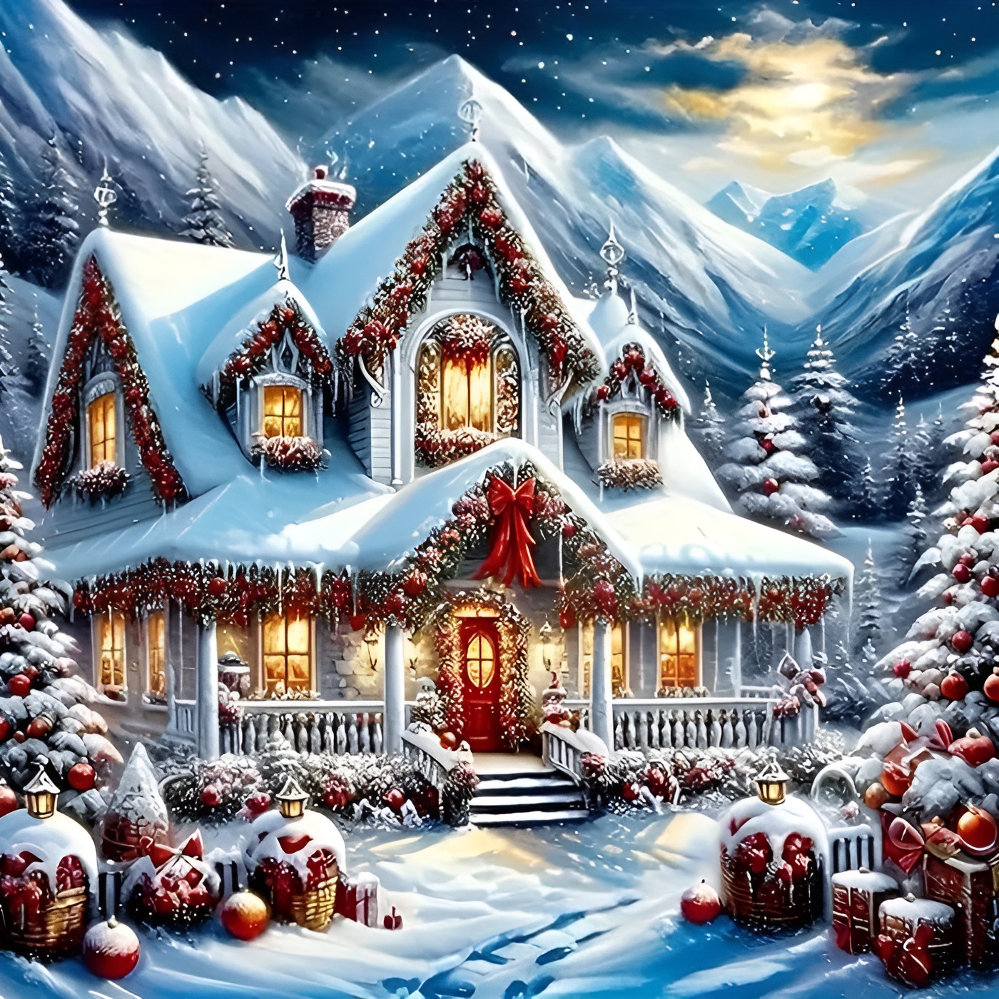 DIY Round Full Drill 5D Diamond Painting Art Kits for Adults