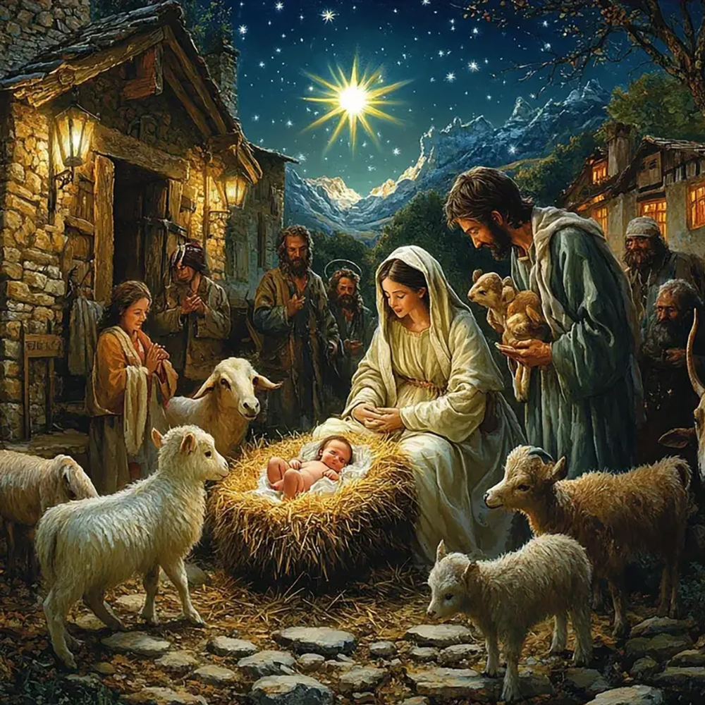 Christmas House Themed Diamond Art Painting Kit