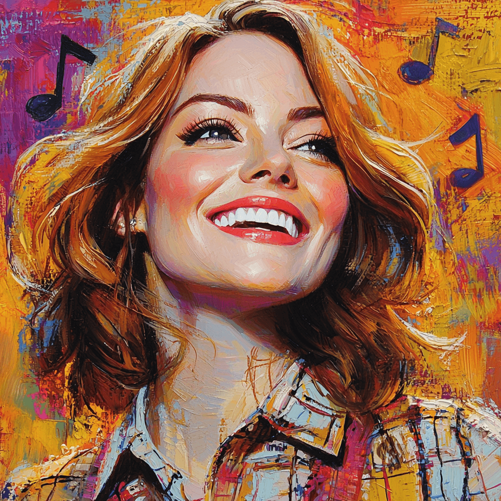 Emma Stone: The Bright Star Of Hollywood Dreams Paint By Diamonds Art