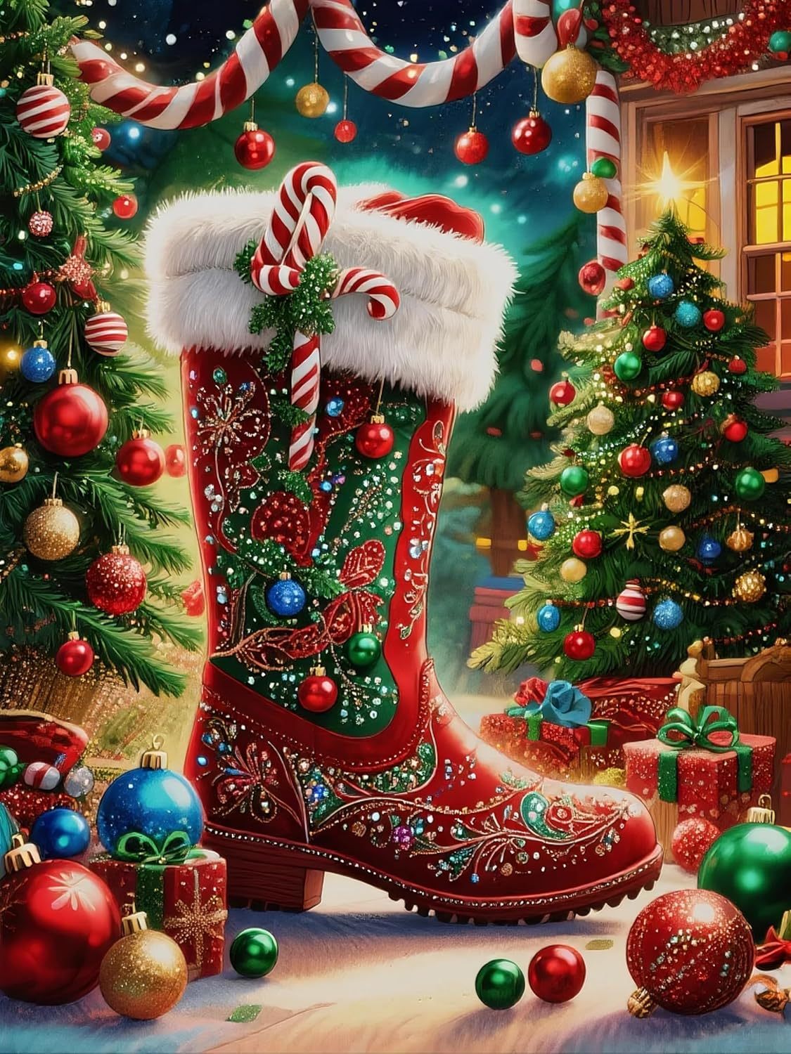 Merry Christmas Diamond Painting Kit for Adults