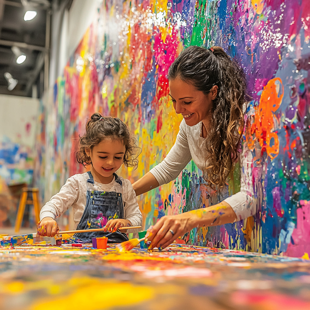 Colorful Connections: Painting A Mural Together Paint By Color