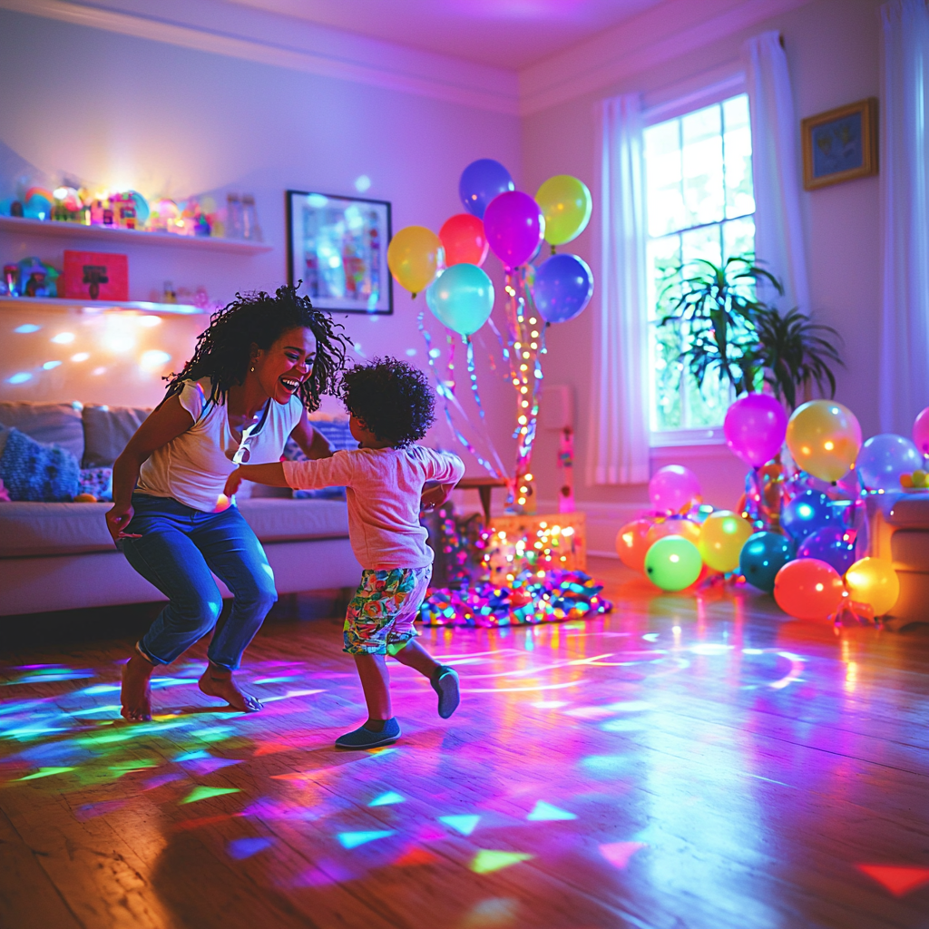 Dancing Through Time: A Family Dance Party Paint By Diamond