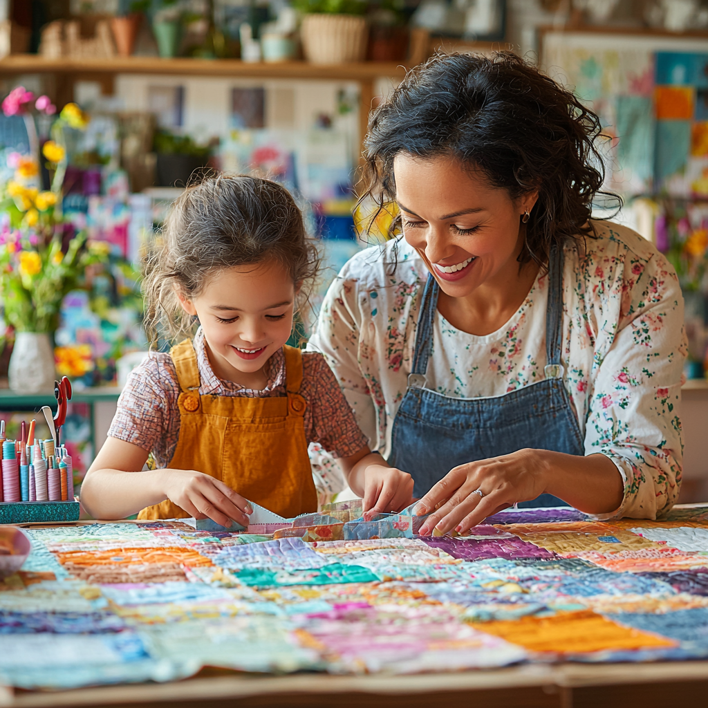 Threads Of Love: Sewing Together A Memory Quilt Painting By Diamonds Kit