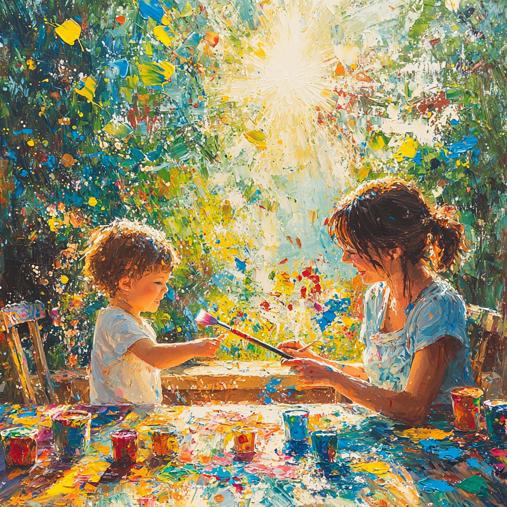 Canvas Of Love: Creating Family Art Together Paint By Color