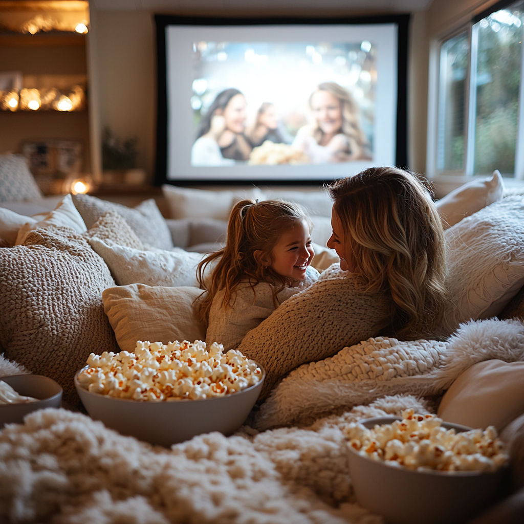 Cuddle Up For Movie Magic: Family Film Night Paint By Color