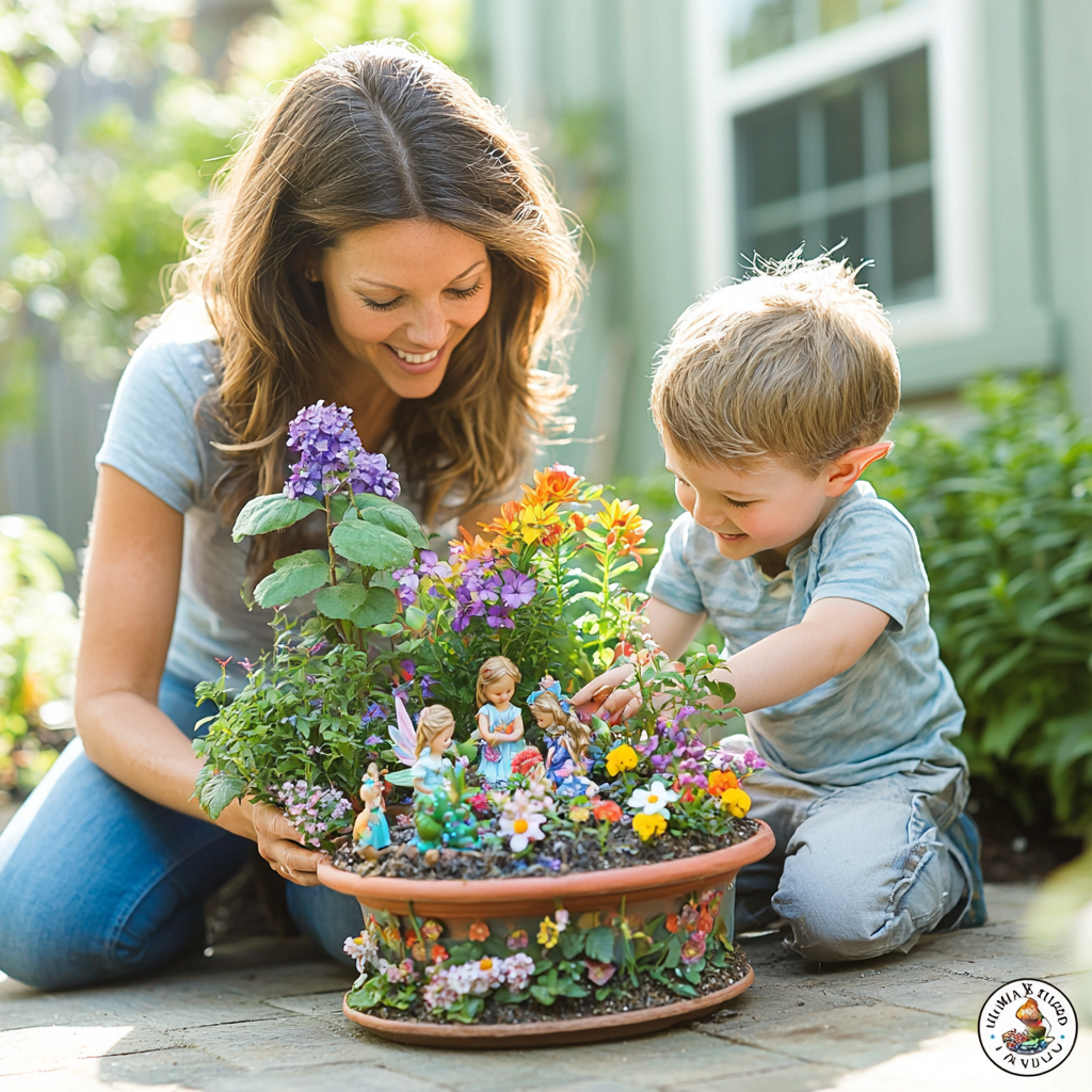 Whimsical Dreams: Building A Fairy Garden Together Paint By Diamonds Kits