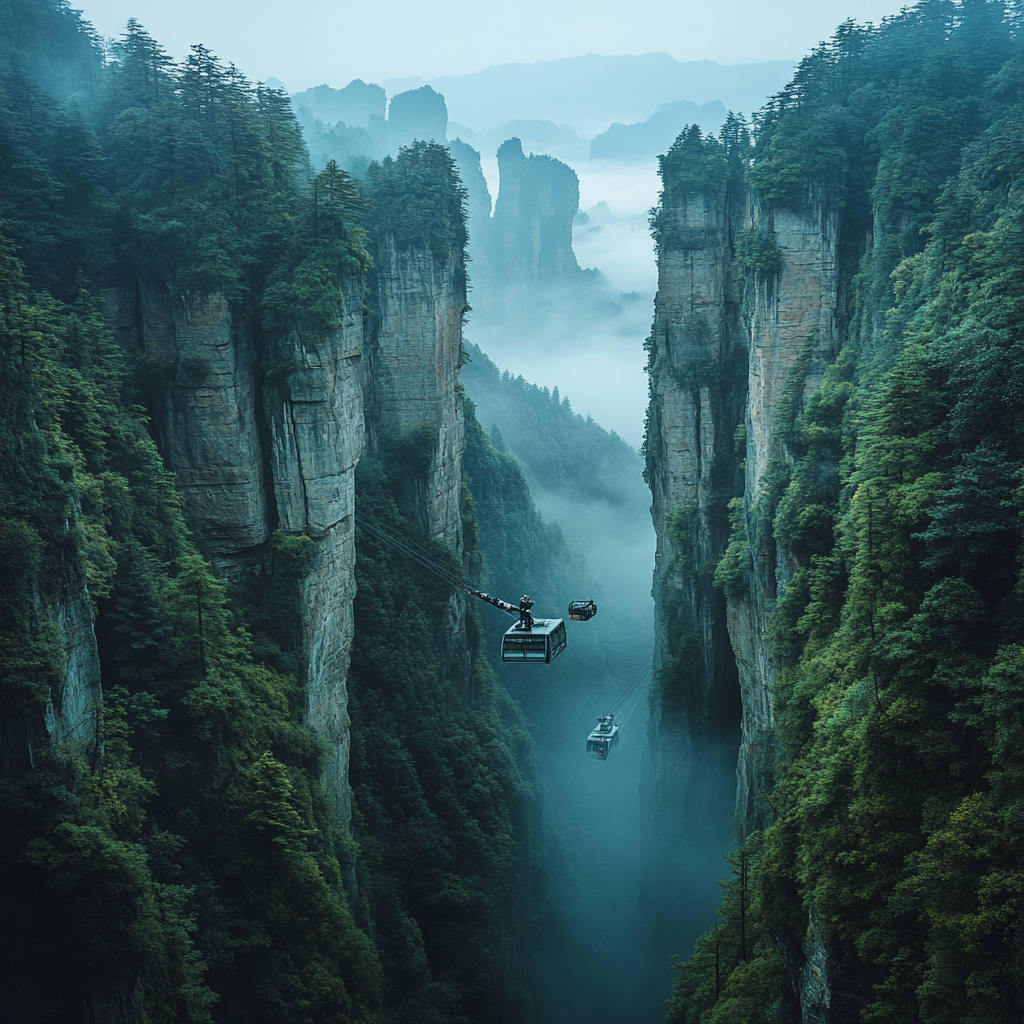 Zhangjiajie Pillar Forest Paint by diamonds art