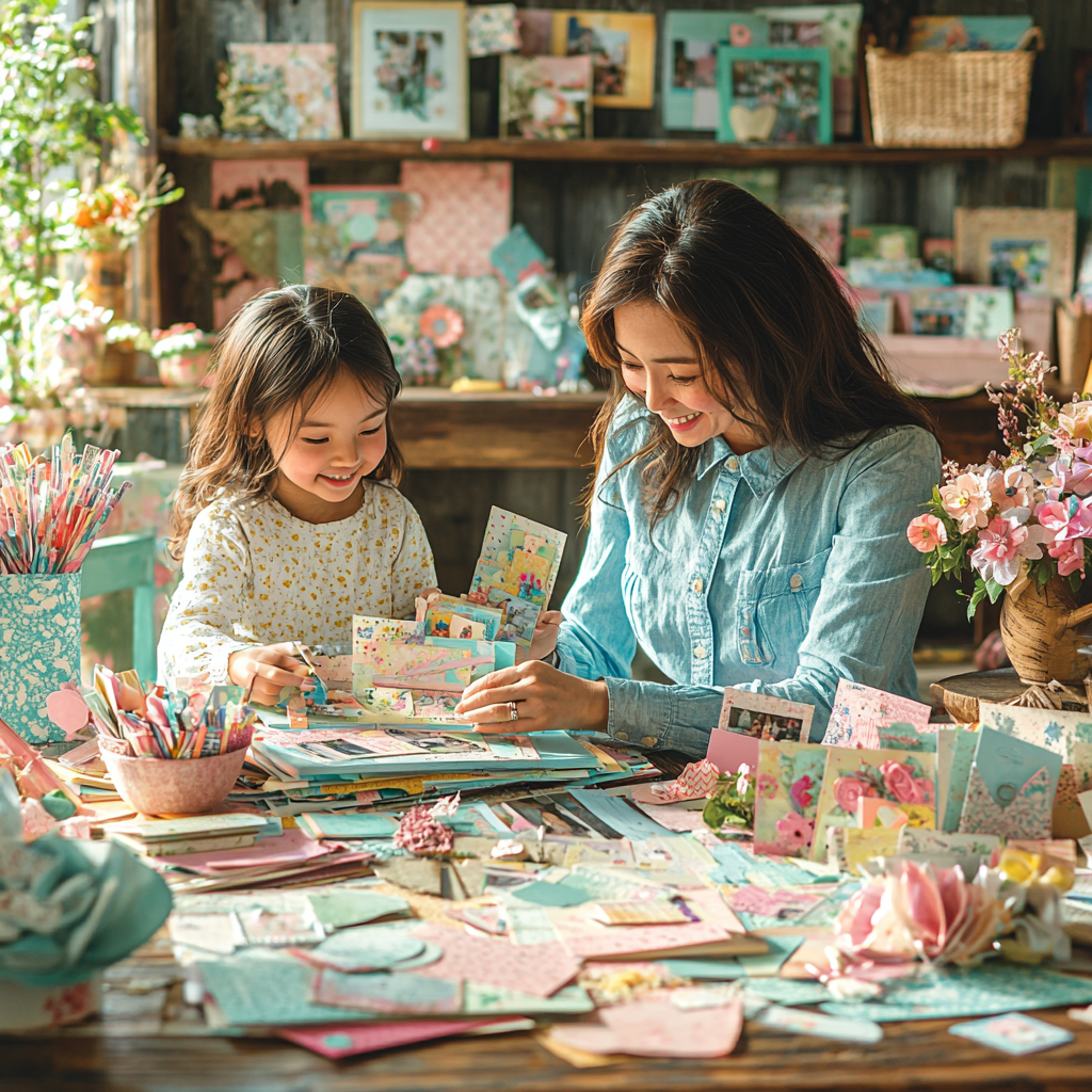 Journey Of Hearts: Mother-Child Scrapbooking Adventure Diamonded Painting Kits
