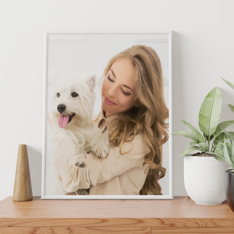 Custom Paint by Number Personalized Canvas Wall Art from Photo