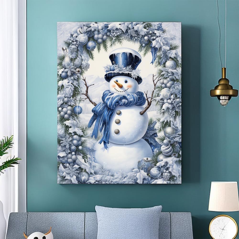 Candy And Snowman DIY Decoration Paint By Diamond Set