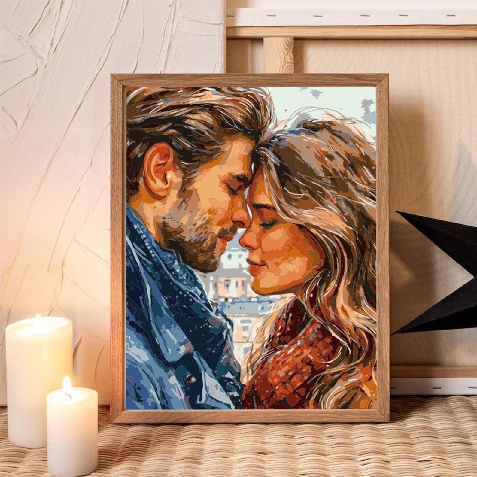 Custom Paint By Numbers Kit For Valentines Day Gift