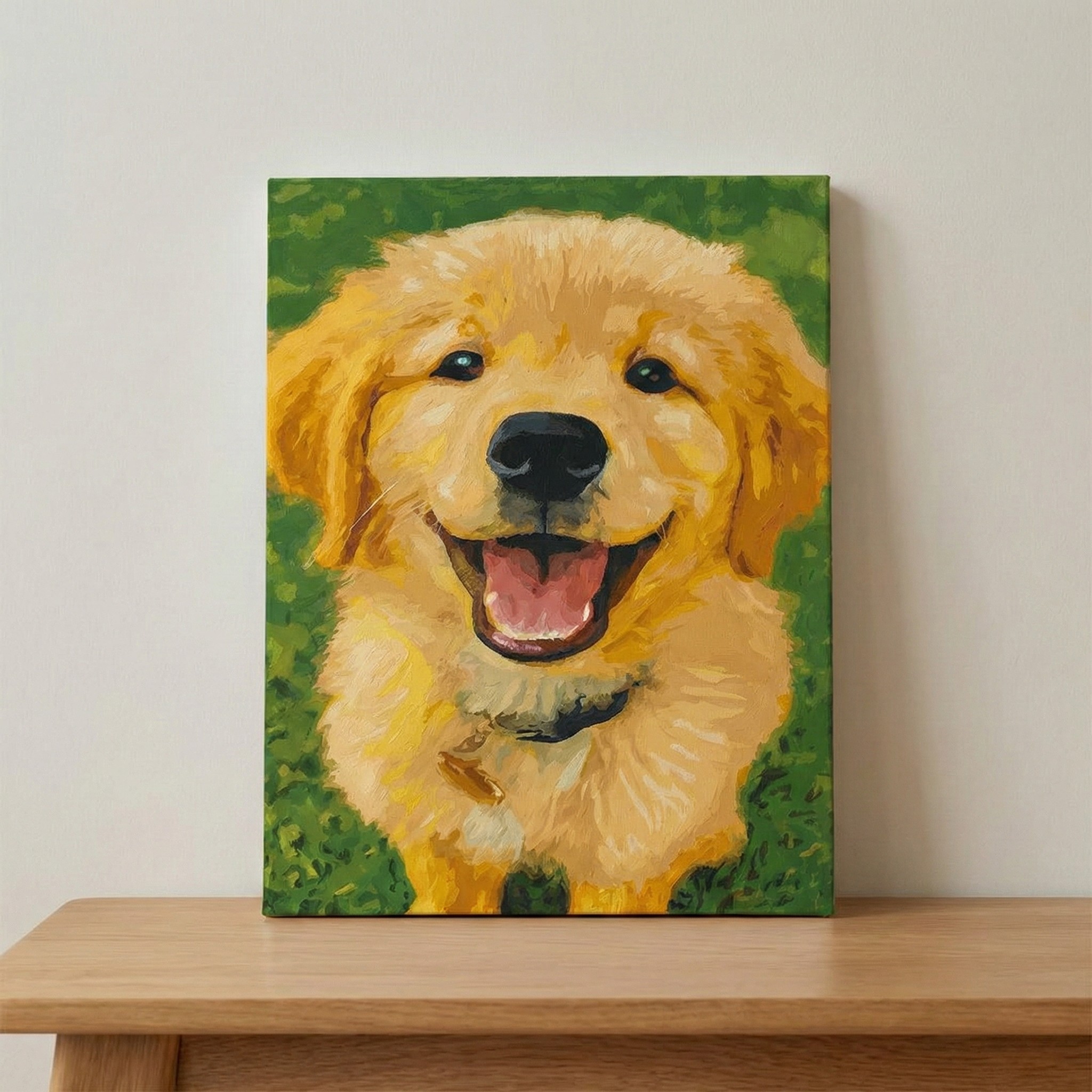 Custom Pet Photo Paint by Numbers Kit With Canvas 24 Colors And Brushes For Valentine's day