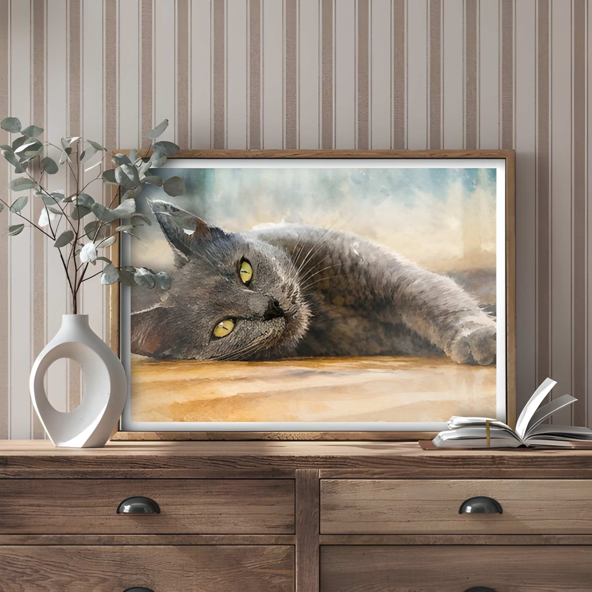 Custom Watercolor Portrait Print