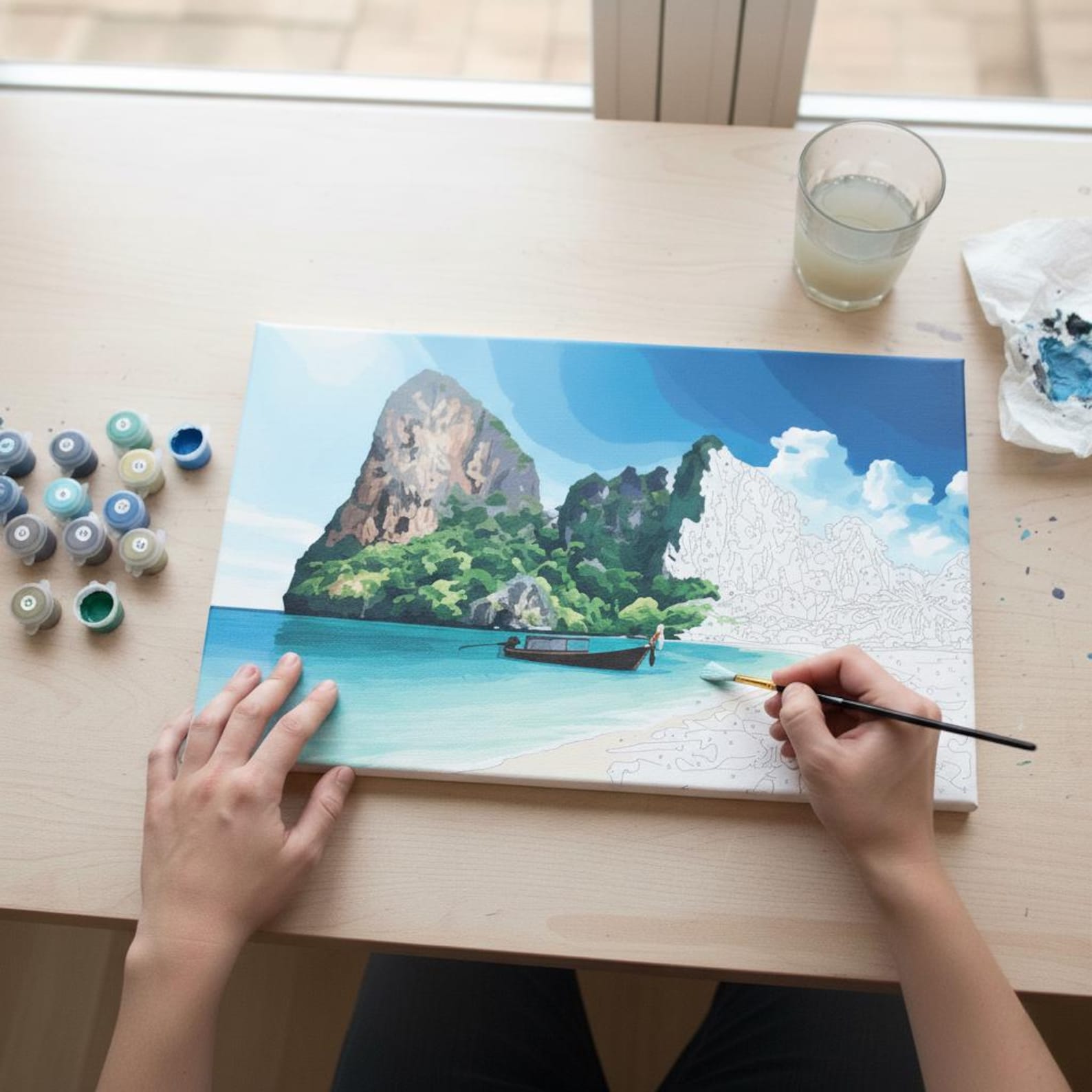 DIY Valentines day Custom Photo Paint By Numbers